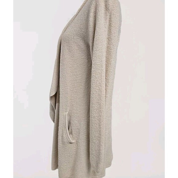 Barefoot Dreams Cozy Chic Lite Island Wrap Cardigan Pockets Cream Beige L/XL - Picture 4 of 9